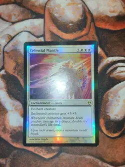 FOIL Celestial Mantle Zendikar ZEN MTG Magic the Gathering 1st Edition - Image 1