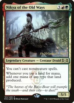 Nikya of the Old Ways [Ravnica Allegiance Prerelease Promos] - Image 1