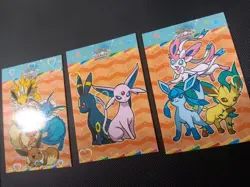 Pokemon Let's Go Eevee Database Peru Duos Set Eeveelutions Full Set HEART Holo - Image 2