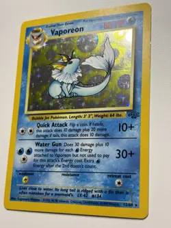 Pokemon TCG Vaporeon Jungle 12/64 Holo Unlimited Holo Rare LP - Image 3