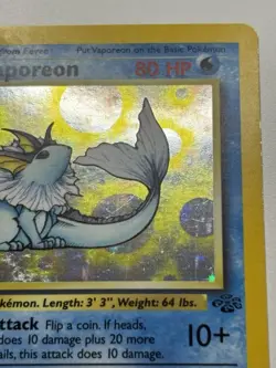 Pokemon TCG Vaporeon Jungle 12/64 Holo Unlimited Holo Rare LP - Image 4