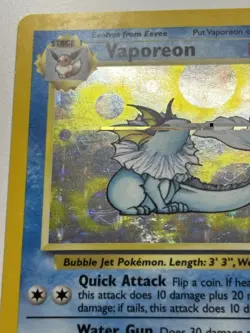 Pokemon TCG Vaporeon Jungle 12/64 Holo Unlimited Holo Rare LP - Image 5