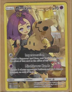 Pokemon Cosmic Eclipse Mimikyu; 245/236. Ultra Rare High Grade!! - Image 1
