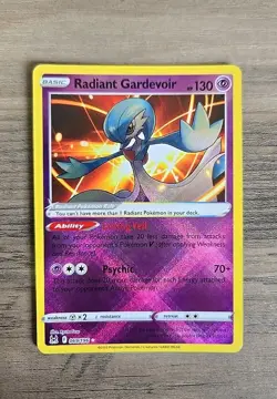 Pokemon TCG Radiant Gardevoir 069/196 Lost Origins Sword Shield Ultra Rare NM - Image 1