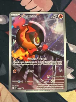 Charcadet Phantasmal Flames ETB Promo Pokemon Center Stamped - Image 1