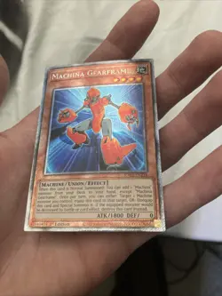 Yugioh Machina Gearframe RA03-EN234 Platinum Secret Rare 1st Edition NM/M - Image 2