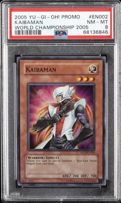 2005 YU-GI-OH! PROMO WORLD CHAMP 2005 #EN002 KAIBAMAN PSA 8 - Image 1