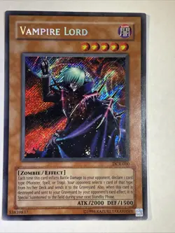 Vampire Lord DCR-000 Ultra Secret Rare NM-M+ - Image 1