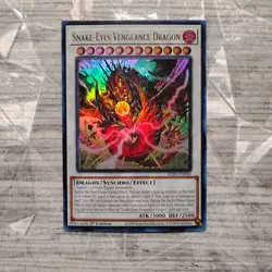 Yu-Gi-Oh! Snake-Eyes Vengeance Dragon ALIN-EN040 Ultra Rare 1st Ed NM/MINT - Image 3