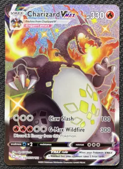 Charizard VMAX Shining Fates Full Art SV107/SV122 Pokemon Card FA 2021 - Image 1