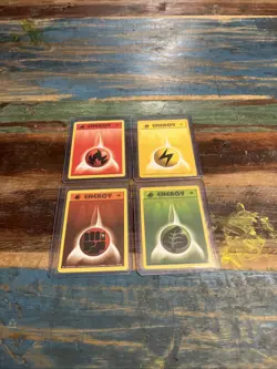 Pokemon 1st Edition Shadowless Base Card Lot X4 Energy’s Lot - Image 1
