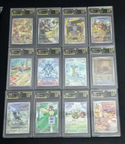12 Lot Lapras Absol Frigibax AR Set OCD 10 Chinese Pokemon Cards Graded SQ - Image 1