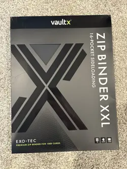 Vault X Zip Binder XXL 16-Pocket Sideloading Exo-Tec for 1088 Cards (Black) NEW - Image 1