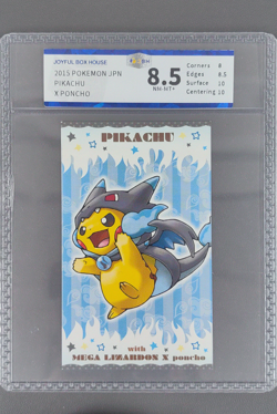 Poncho-Wearing Pikachu Charizard X Pokemon 2015 MC Business Card Japanese - Image 1