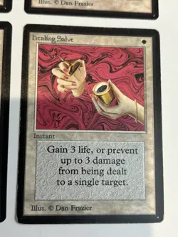 Vintage MTG Magic Beta English Card Lot: X4 Healing Salve - Near Mint NM - Image 5