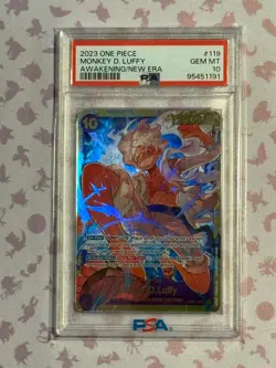 Monkey D Luffy OP05-119 SEC PSA 10 One Piece Card Game Awakening Of The New Era - Image 1