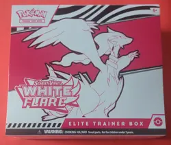 Pokemon Scarlet & Violet White Flare ETB Box +Bonus 90 Card TOT Master Set! - Image 1
