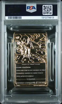 1999 BURGER KING POKEMON GOLD CARDS CHARIZARD PSA 6 - Image 2