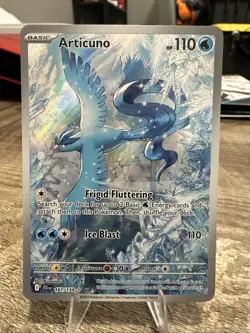 Pokemon TCG Articuno Card 161/159 SV09 Journey Together Rare Illustration Mint - Image 1
