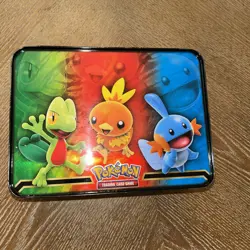 Pokemon 2014 Treasure Chest Lunchbox Tin (Kyogre and Groudon) -box only no cards - Image 3