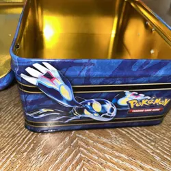 Pokemon 2014 Treasure Chest Lunchbox Tin (Kyogre and Groudon) -box only no cards - Image 5