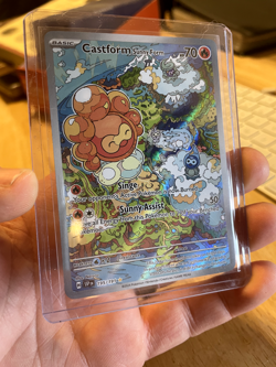 Castform, Sunny Form, Full Art Rare, Pokemon Card, Holographic, Surging Sparks - Image 1