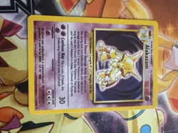 🔥 Alakazam 1/102 🔥 Original Holo Rare Base Set Pokemon Card 1999 WOTC TCG - Image 1