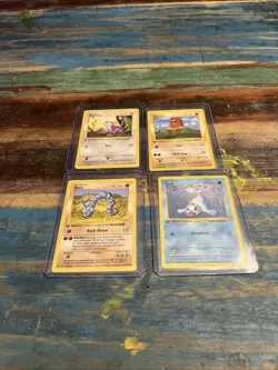 Pokemon 1st Edition Shadowless Base Card Lot X4 - Image 1