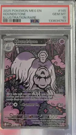 Houndstone Mega Evolutions Pokemon Card 145/132 Psa 10 - Image 1
