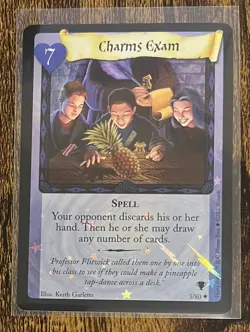 2001 Harry Potter Trading Card Game Charms Exam 3/80 Holo Quidditch Cup NM/Mint - Image 1