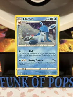 Glaceon SWSH192 Black Star Promo Holo Pokemon Card Brilliant Stars 2 SWIRLS - Image 1