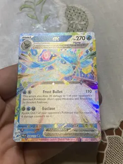 scarlet and violet Prismatic Evolutions Glaceon Ex Double Rare Card. - Image 3