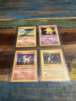 Pokemon 1st Edition Shadowless Base Card Lot X4 - Image 1