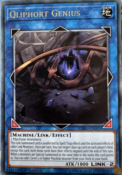Qlifort Genius - EXFO-EN095 - Rare - 1st Edition YuGiOh TCG Card - Image 1