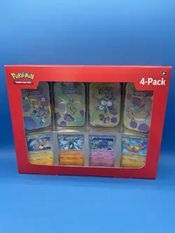 Pokemon 151 (4 Mini Tins + 4 Promo Cards Bundle Pack #2) Pokemon Sams Club - NEW - Image 1