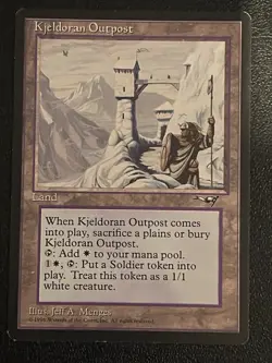 Kjeldoran Outpost MtG Magic the Garthering Alliances Land Rare - Image 1