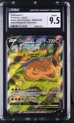 Pokemon English Charizard V Black Star Promo UPC CGC 9.5 - Image 1