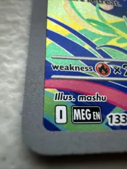 Pokemon TCG Bulbasaur 133/132 Mega Evolution Stamped Enhanced Booster - Image 2