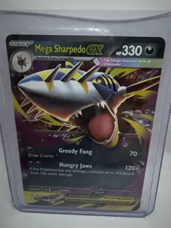 Phantasmal Flames Pokemon TCG Mega Sharpedo EX 61/94 - Image 1