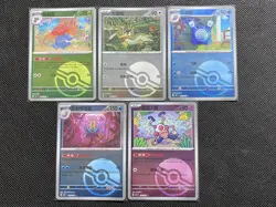LOT 5 Pokemon TCG 151C Gloom Farfetch'd Poliwhirl Master Ball S-Chinese HY - Image 1