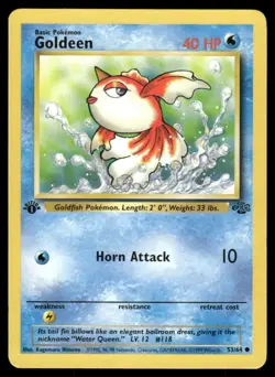 1999 Pokemon Jungle Goldeen #53/64 - 1st Edition - Image 1