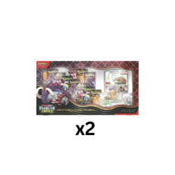 2 Pokemon Paldean Fates Great Tusk Iron Threads Ex Premium Collection - PRESALE - Image 1