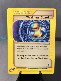Pokemon TCG Weakness Guard #141/147 Aquapolis Set Non Holo Uncommon NM VTG WOTC - Image 1