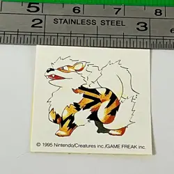 Arcanine - Pokemon 151 Sticker Seal Very Rare Anime Game TCG Japanese #432 - Image 1