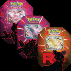 Pokemon TCG: Team Rocket Tin - Set of 3 - English New & Sealed - Image 1