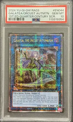 2024 PSA 10 YUGIOH RA03 QCR SECRET RARE GALATEA THE ORCUST AUTOMATION 💎 - Image 1