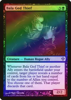 Bala Ged Thief FOIL Zendikar PLD Black Rare MAGIC THE GATHERING CARD ABUGames - Image 1