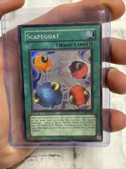 Yugioh - Scapegoat - SDJ-041 Super Rare - LP/NM Yugioh! Vintage Vtg Card Holo - Image 2
