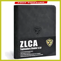Large Capacity Toploader Card Binder - Elegant 9-Pocket Trading Album, Black - Image 1