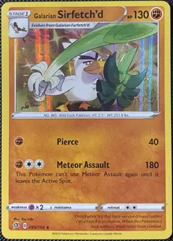 Galarian Sirfetch'd 095/192 Swsh02: Rebel Clash Holo - Pokemon Card - Image 1